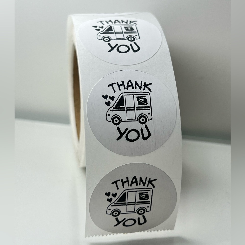 100 Thank You USPS Sticker, Thank You Sticker, Postal Mailbox Sticker - Picture 7 of 15